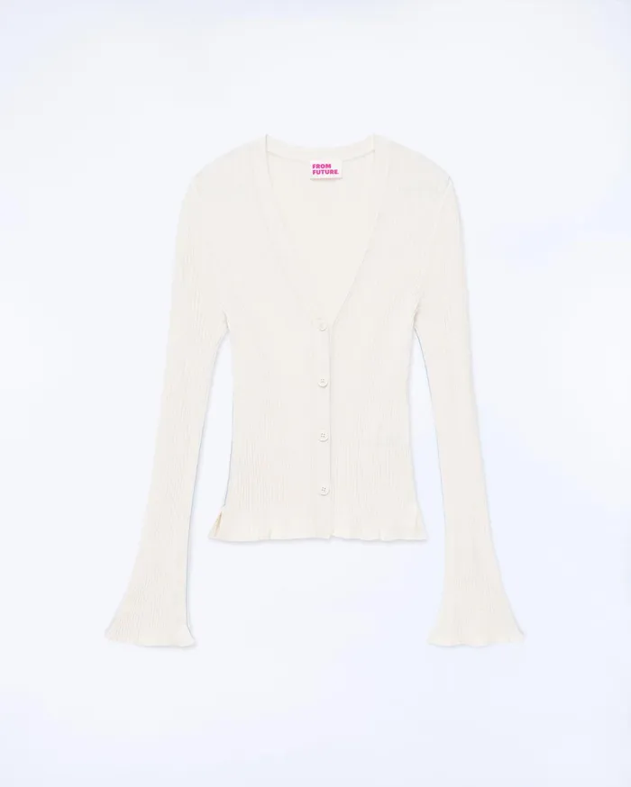 From Future Merino Wool Sweaters Women Cardigan Sweater White