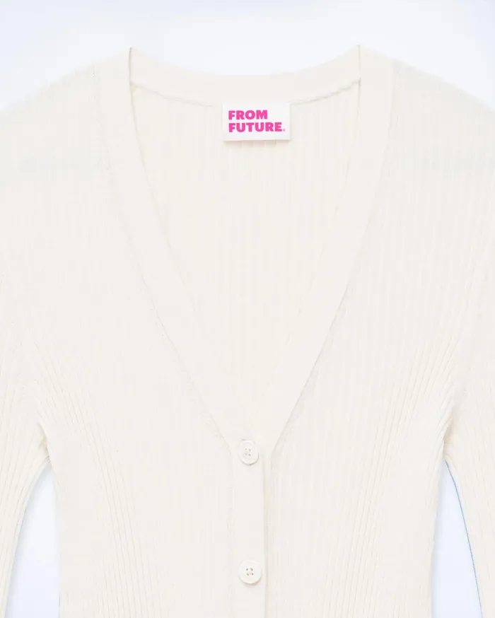 From Future Merino Wool Sweaters Women Cardigan Sweater White