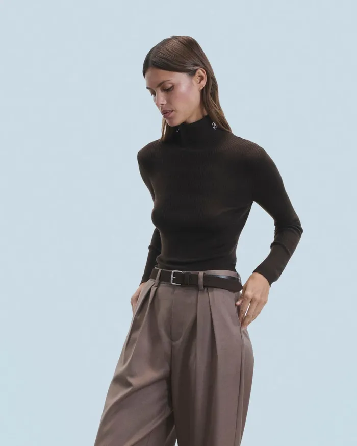 From Future Merino Wool Sweaters Women Turtleneck Sweater Black