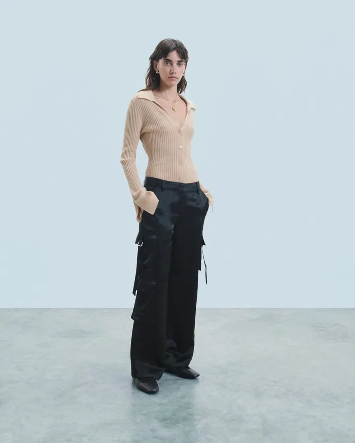 From Future Pants Women Cargo Pants Black