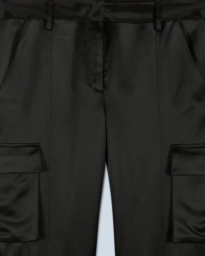 From Future Pants Women Cargo Pants Black