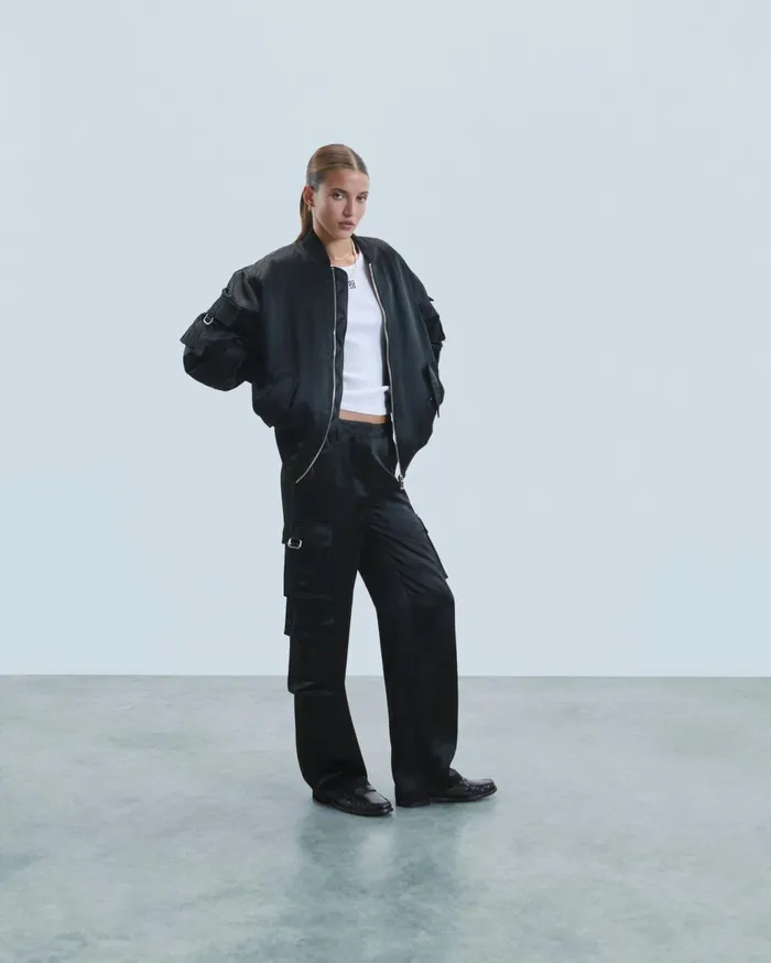 From Future Pants Women Cargo Pants Black