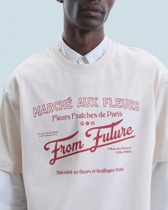 From Future Shirts and TShirts Men Crewneck TShirt March Aux Fleurs Sand