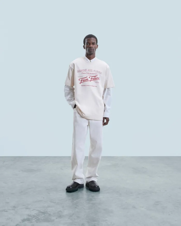 From Future Shirts and TShirts Men Crewneck TShirt March Aux Fleurs Sand