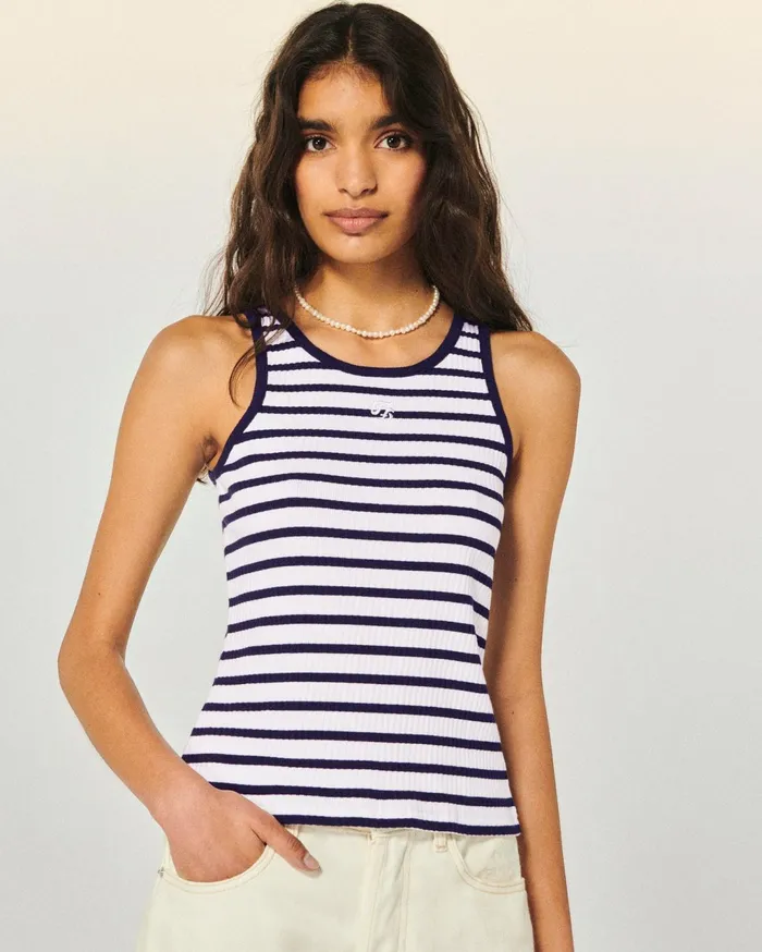 From Future Shirts TShirts and Tops Women Strap Top Ecrunavy
