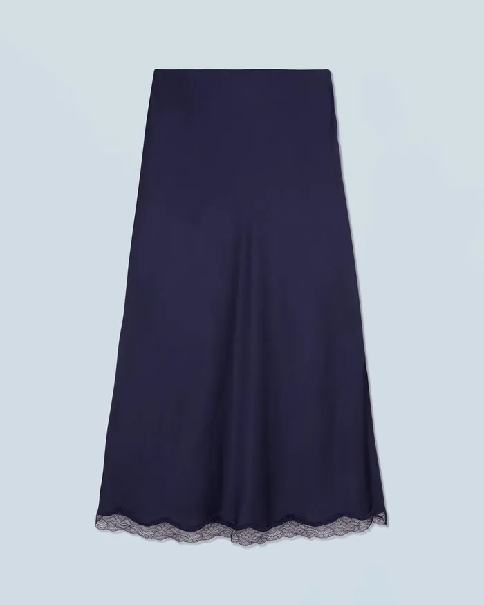From Future Skirts Women Midi Skirt Navy