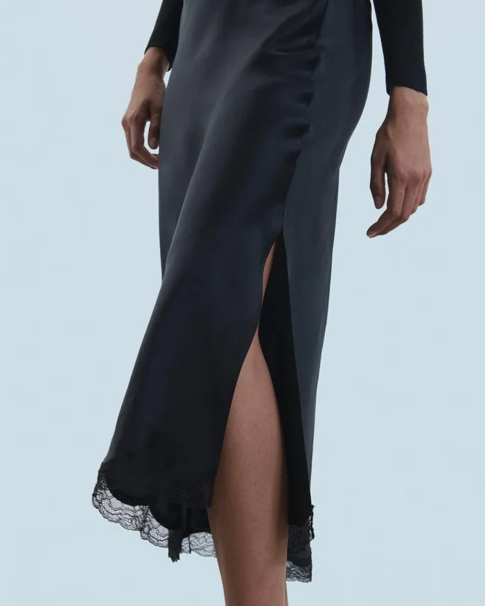 From Future Skirts Women Midi Skirt Navy
