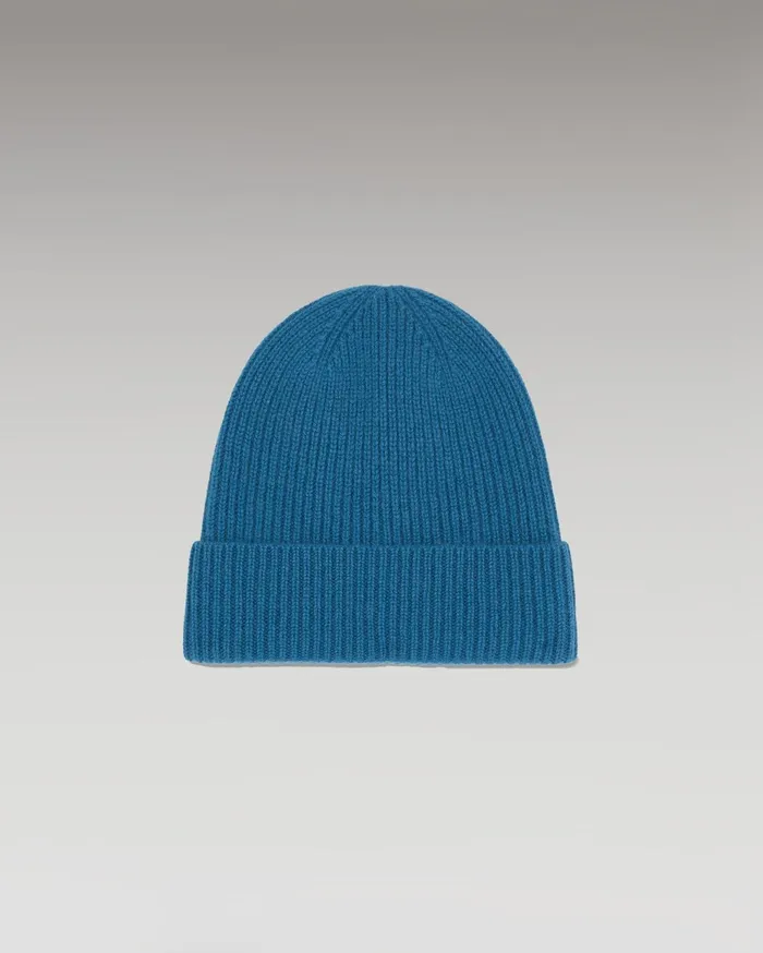 From Future Tote Bags Cuffed Beanie With Small Ribs Prussian Blue