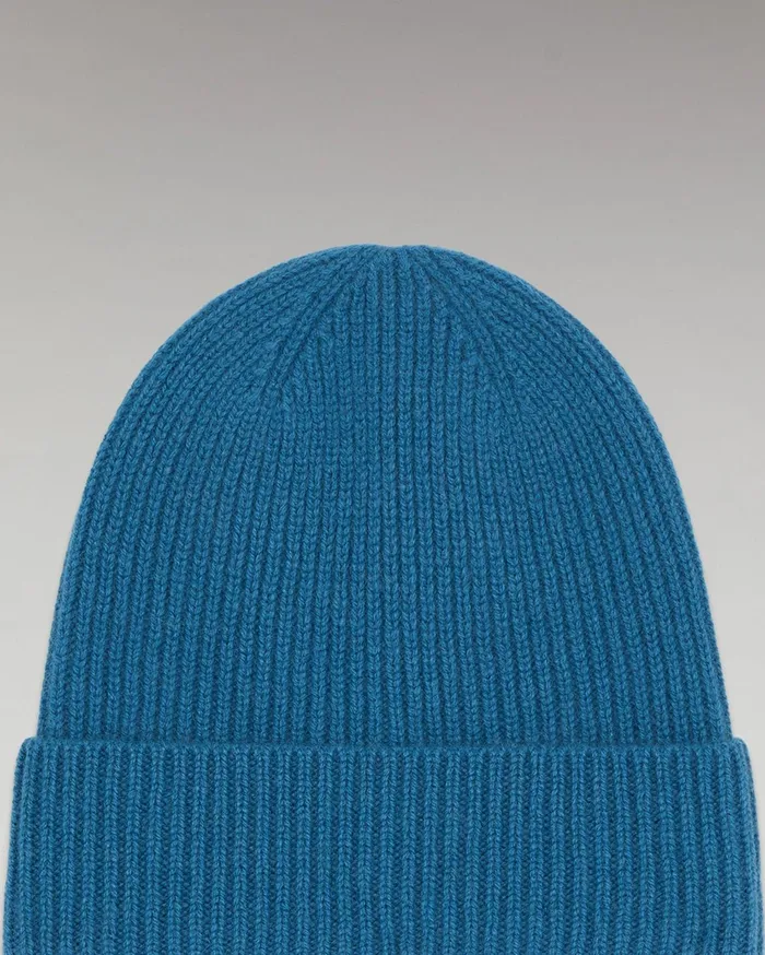 From Future Tote Bags Cuffed Beanie With Small Ribs Prussian Blue