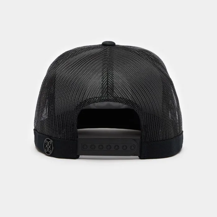 GFORE Hats Men CIRCLE G039S COTTON TWILL TALL TRUCKER HAT Onyx