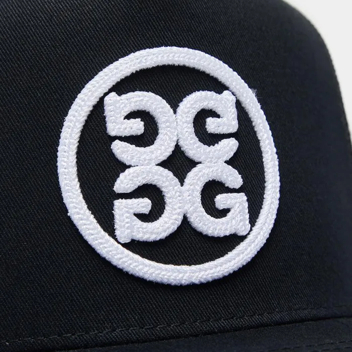 GFORE Hats Men CIRCLE G039S COTTON TWILL TALL TRUCKER HAT Onyx