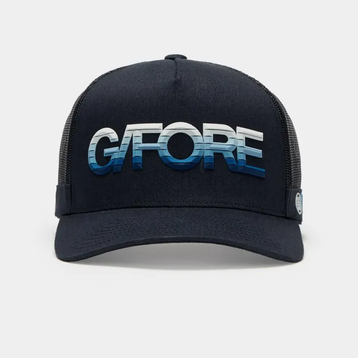 GFORE Hats MenWomen 3D OMBR GFORE COTTON TWILL TRUCKER HAT Ink