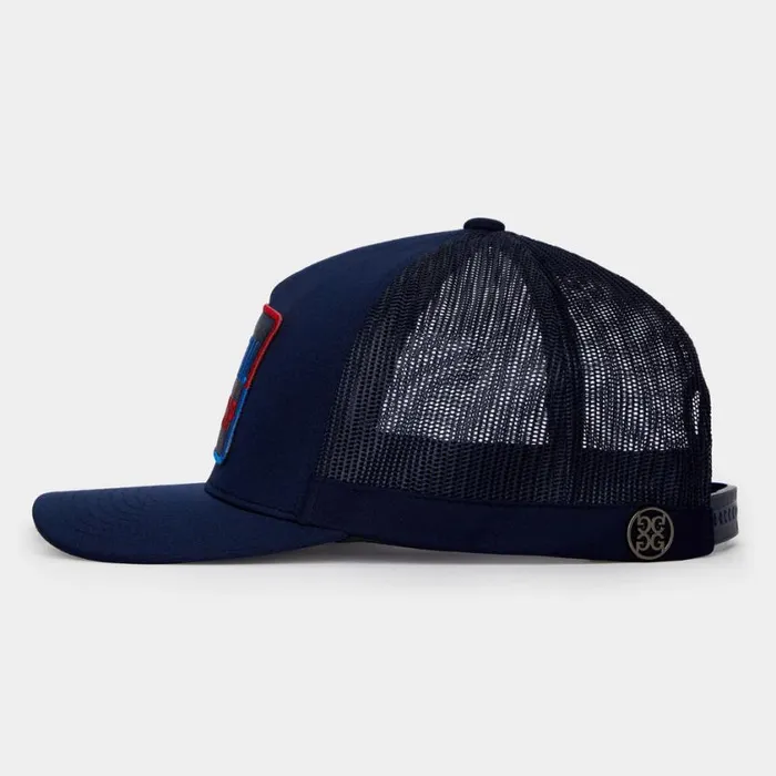 GFORE Hats MenWomen COCKTAIL HANDICAP INTERLOCK KNIT TRUCKER HAT Twilight GFORE Hats MenWomen COCKTAIL HANDICAP INTERLOCK KNIT TRUCKER HAT Twilight