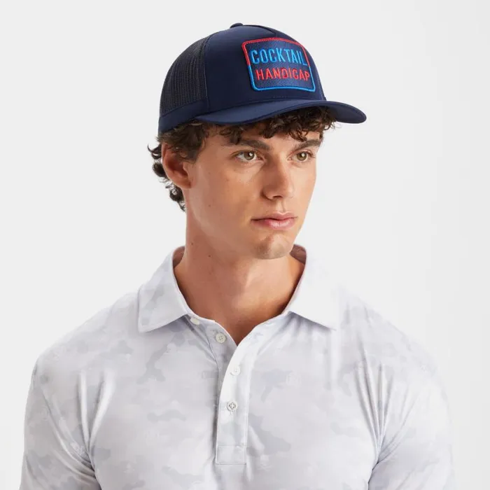 GFORE Hats MenWomen COCKTAIL HANDICAP INTERLOCK KNIT TRUCKER HAT Twilight GFORE Hats MenWomen COCKTAIL HANDICAP INTERLOCK KNIT TRUCKER HAT Twilight