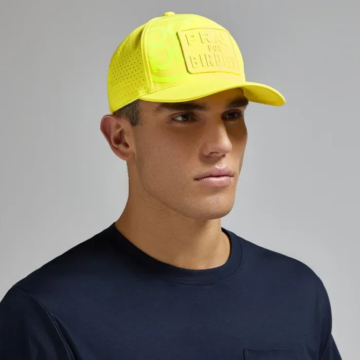 GFORE Hats MenWomen PRAY FOR BIRDIES PERFORATED FEATHERWEIGHT TECH SNAPBACK HAT Solar