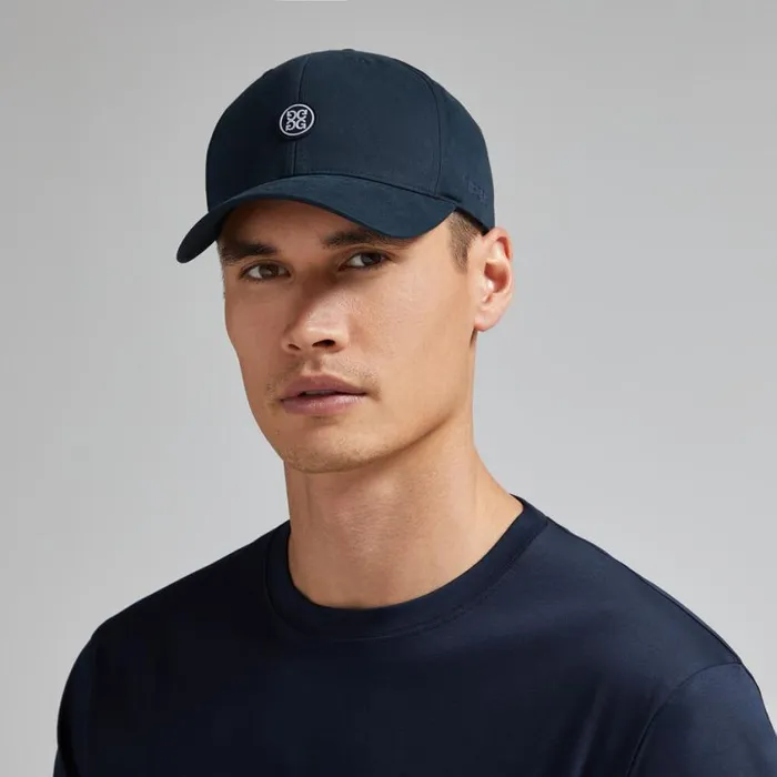 GFORE Hats MenWomen WAXED WOVEN COTTON RELAXED FIT SNAPBACK HAT Twilight