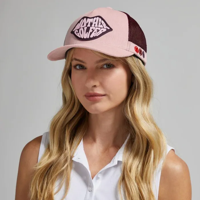 GFORE Hats Women MOTHER GOLFER COTTON CORDUROY TRUCKER HAT Amour GFORE Hats Women MOTHER GOLFER COTTON CORDUROY TRUCKER HAT Amour