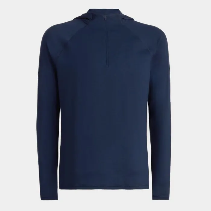 GFORE Hoodies and Tees Men HOODED LUXE QUARTER ZIP MID LAYER Twilight