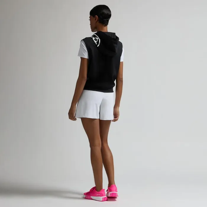 GFORE Hoodies and Tees Women PRAY FOR BIRDIES DOUBLE KNIT BRUSHED BACK CROPPED SLEEVELESS HOODIE Onyx GFORE Hoodies and Tees Women PRAY FOR BIRDIES DOUBLE KNIT BRUSHED BACK CROPPED SLEEVELESS HOODIE Onyx