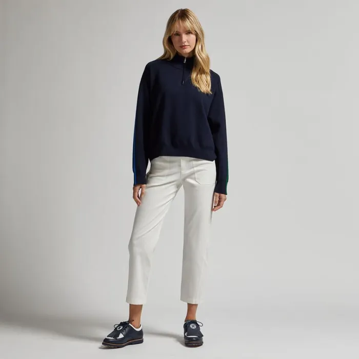 GFORE Pants and Shorts Women COTTON TWILL HIGH RISE STRAIGHT TAPERED LEG TROUSER Snow