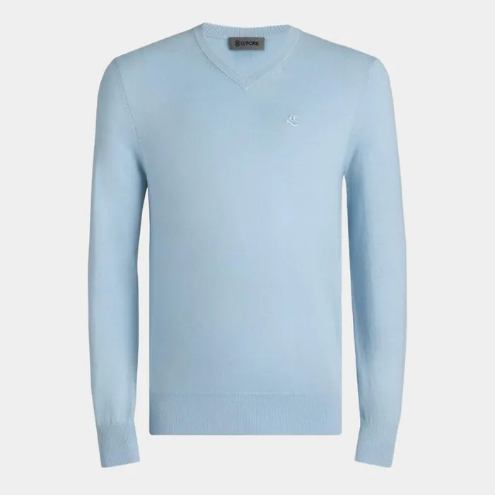 GFORE Sweaters Men VERSE V NECK CASHMERE SWEATER Baja GFORE Sweaters Men VERSE V NECK CASHMERE SWEATER Baja