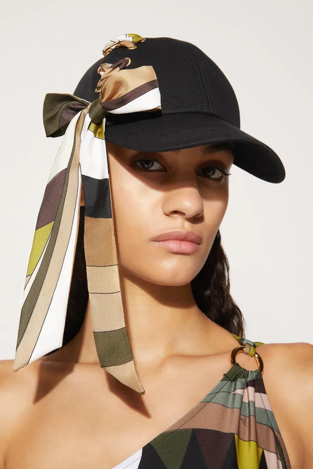 Hats And Hair Accessories Women PUCCI IridePrint Cotton Cap