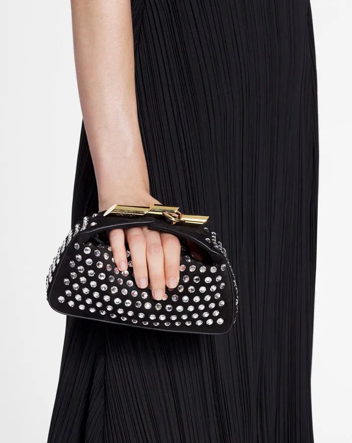 Haute Squence Leather Clutch Bag With Rhinestones Black Women Lanvin Mini Bags and Clutches Haute Squence Leather Clutch Bag With Rhinestones Black Women Lanvin Mini Bags and Clutches