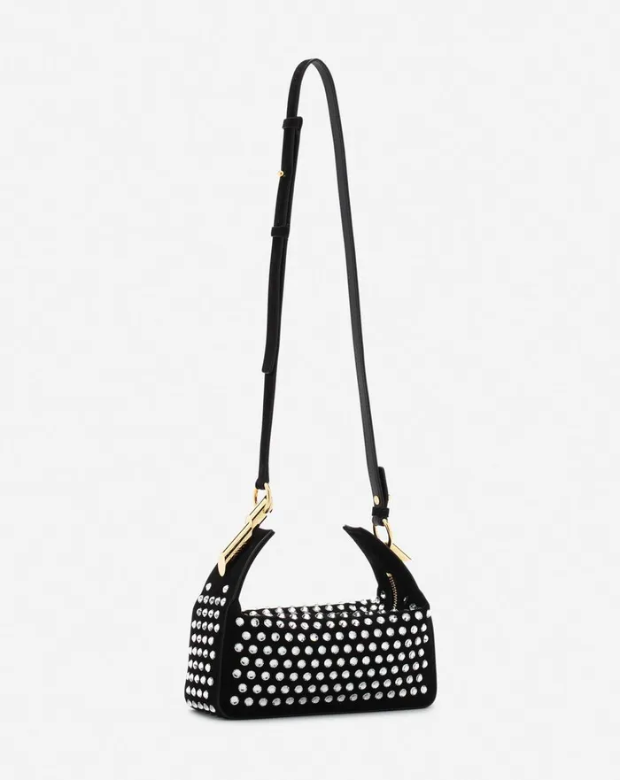 Haute Squence Leather Clutch Bag With Rhinestones Black Women Lanvin Mini Bags and Clutches Haute Squence Leather Clutch Bag With Rhinestones Black Women Lanvin Mini Bags and Clutches