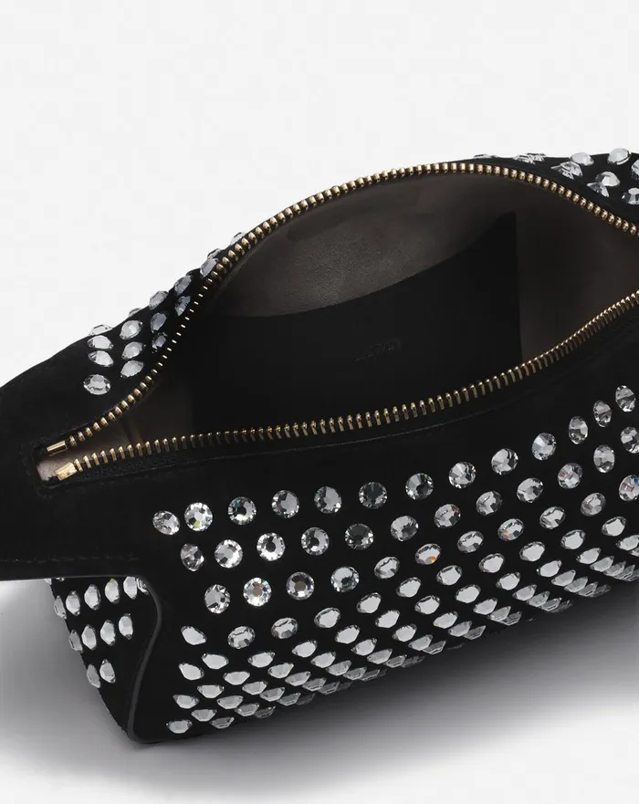 Haute Squence Leather Clutch Bag With Rhinestones Black Women Lanvin Mini Bags and Clutches Haute Squence Leather Clutch Bag With Rhinestones Black Women Lanvin Mini Bags and Clutches
