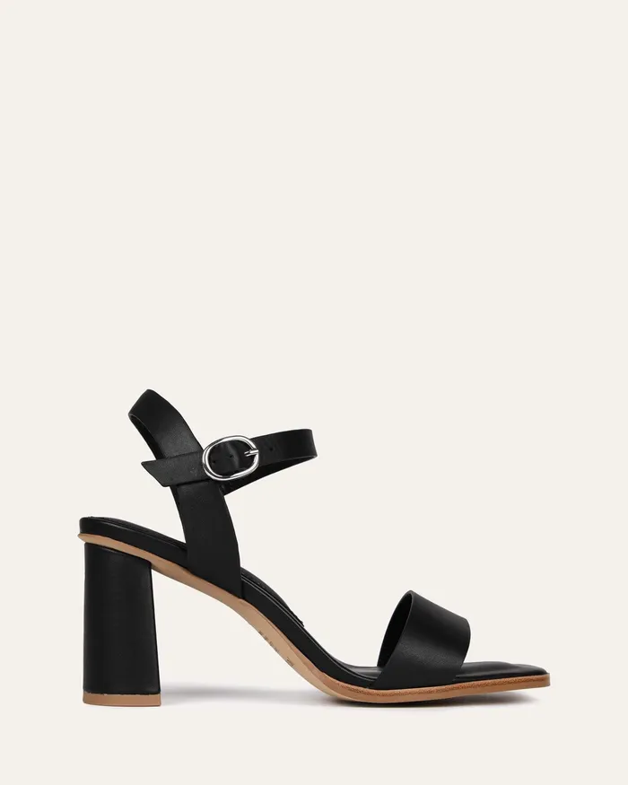 HIGH SANDALS jomercer Women Calais high heel sandals black leather
