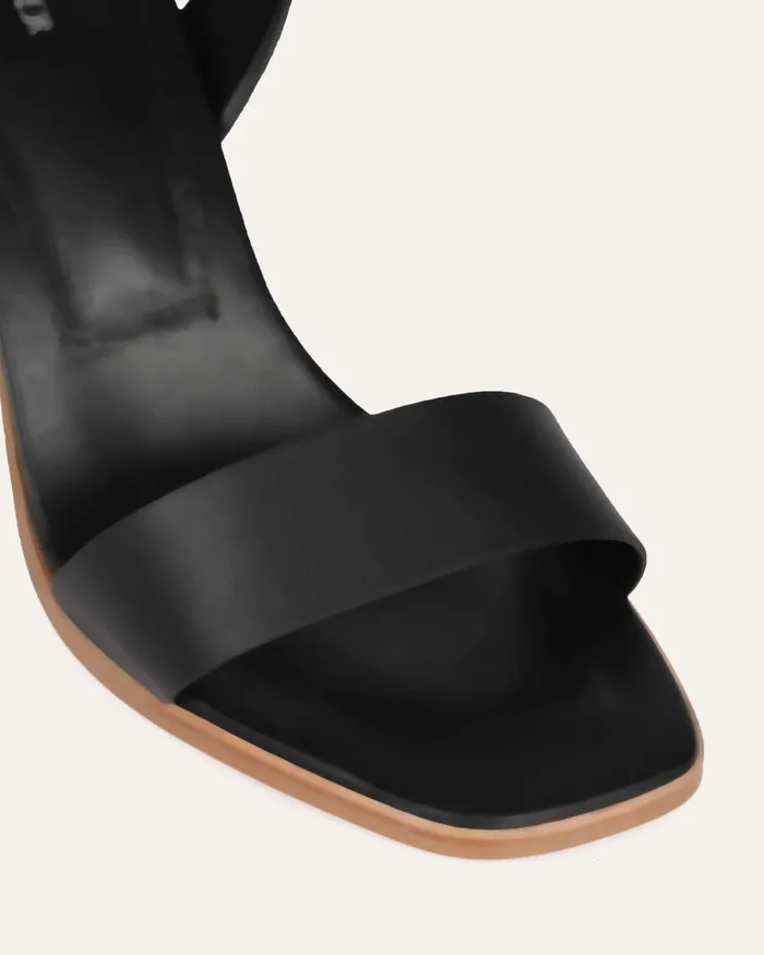 HIGH SANDALS jomercer Women Calais high heel sandals black leather