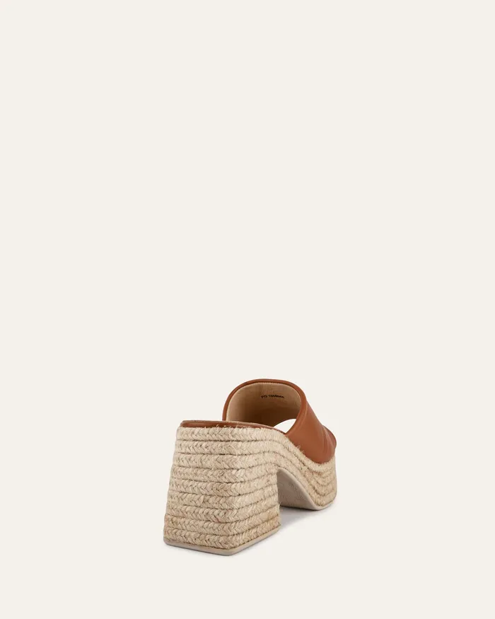 HIGH SANDALS Women jomercer Kristen high heel espadrille sandals tan leather HIGH SANDALS Women jomercer Kristen high heel espadrille sandals tan leather