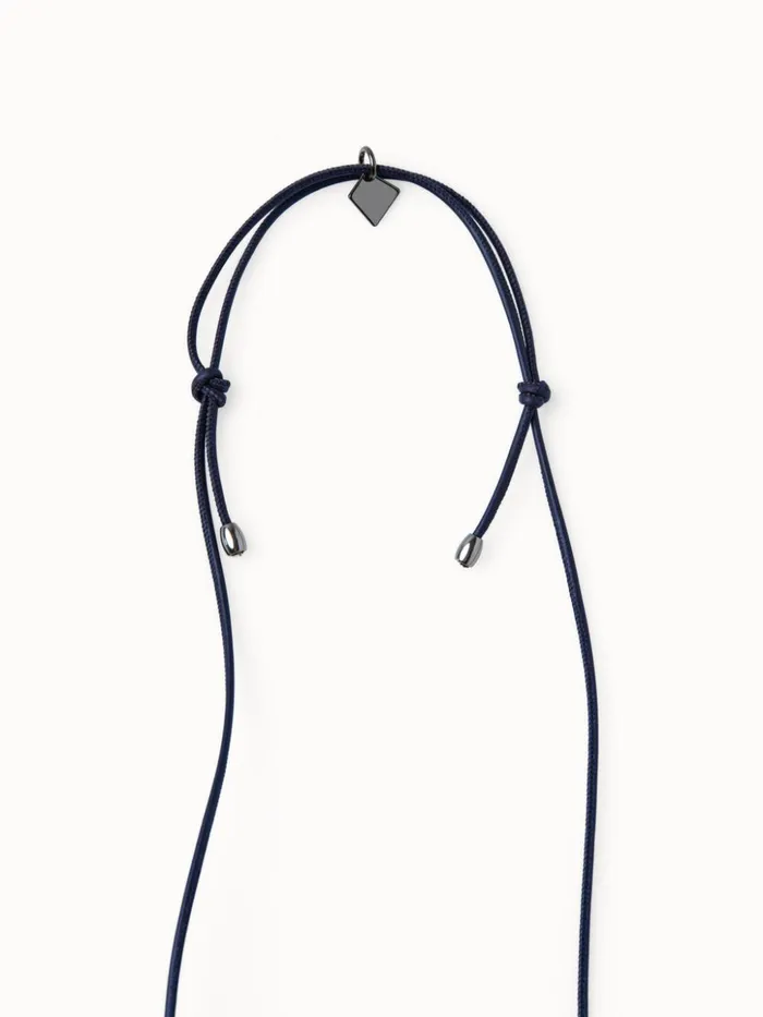 Horsehair Necklace Navy Women Akris Necklaces