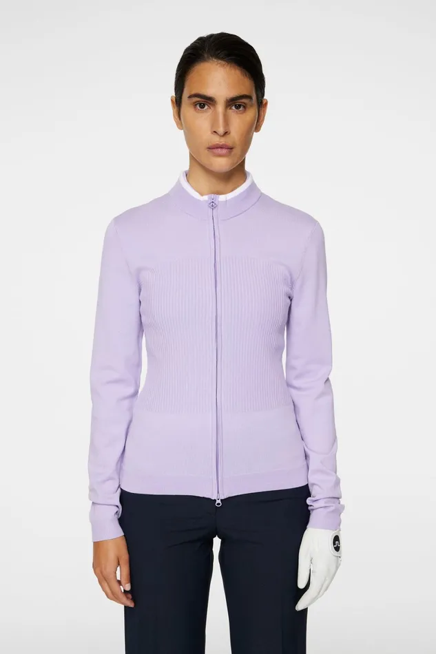 JLindeberg Anna Knitted Zip Sweater Women Knitwear