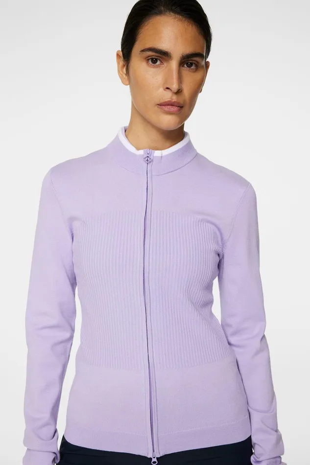 JLindeberg Anna Knitted Zip Sweater Women Knitwear