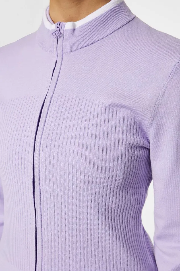 JLindeberg Anna Knitted Zip Sweater Women Knitwear