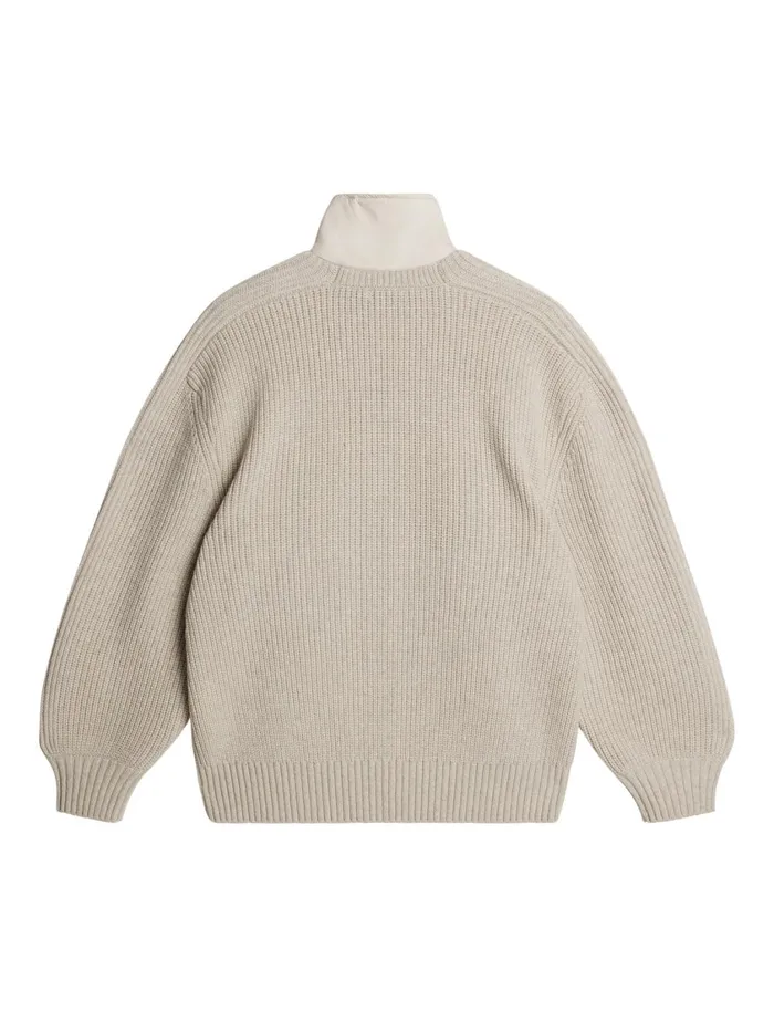 JLindeberg Cole Hybrid Knit Quarter Zip Men Knitwear
