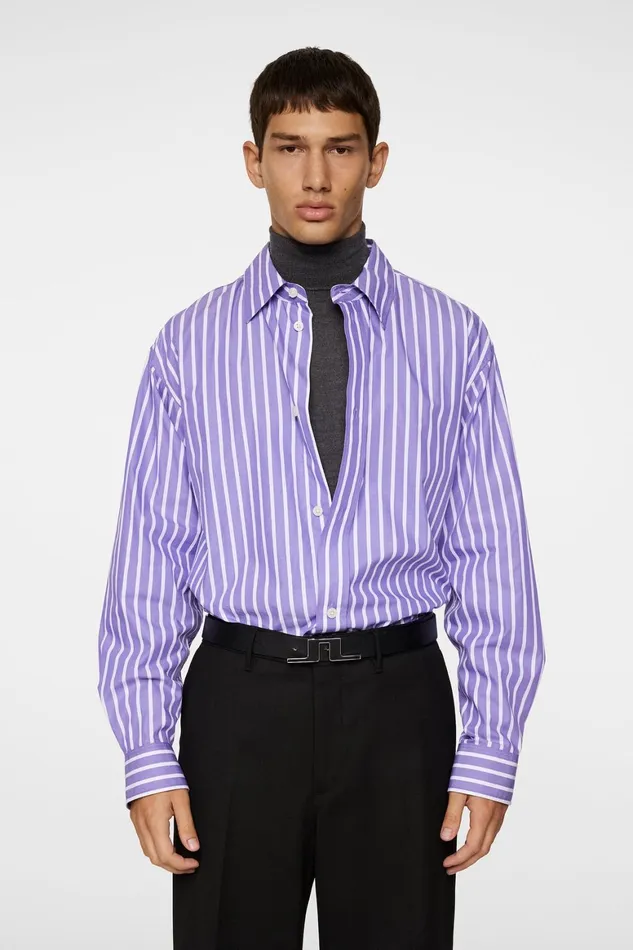 JLindeberg Howard Bold Yd Stripe Shirt Men Shirts