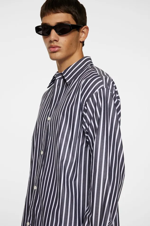 JLindeberg Howard Bold Yd Stripe Shirt Men Shirts