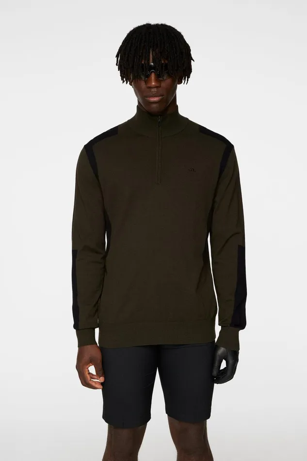 JLindeberg Kendrick Knitted Zip Sweater Men Knitwear