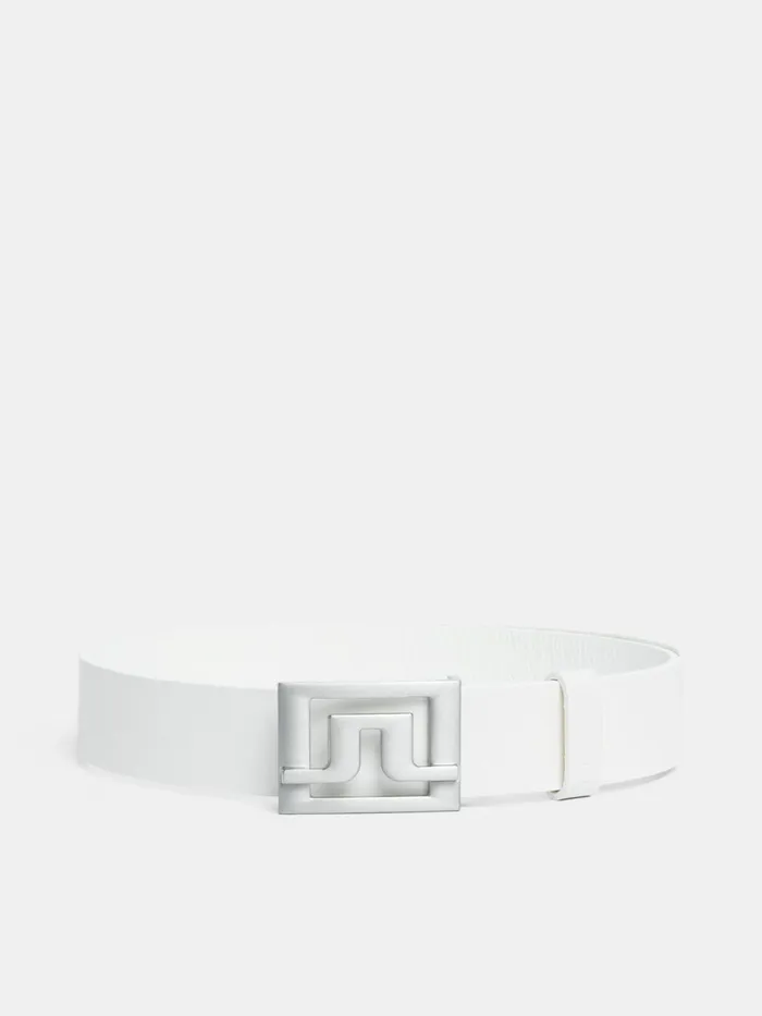JLindeberg Slater 40 White Leather Men Golf Belts