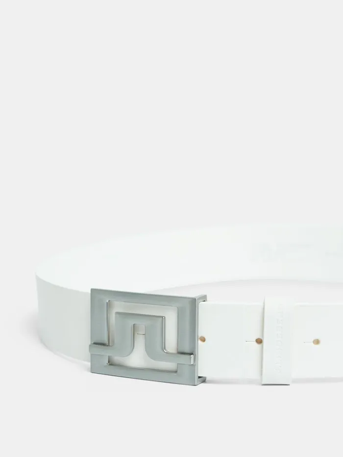 JLindeberg Slater 40 White Leather Men Golf Belts