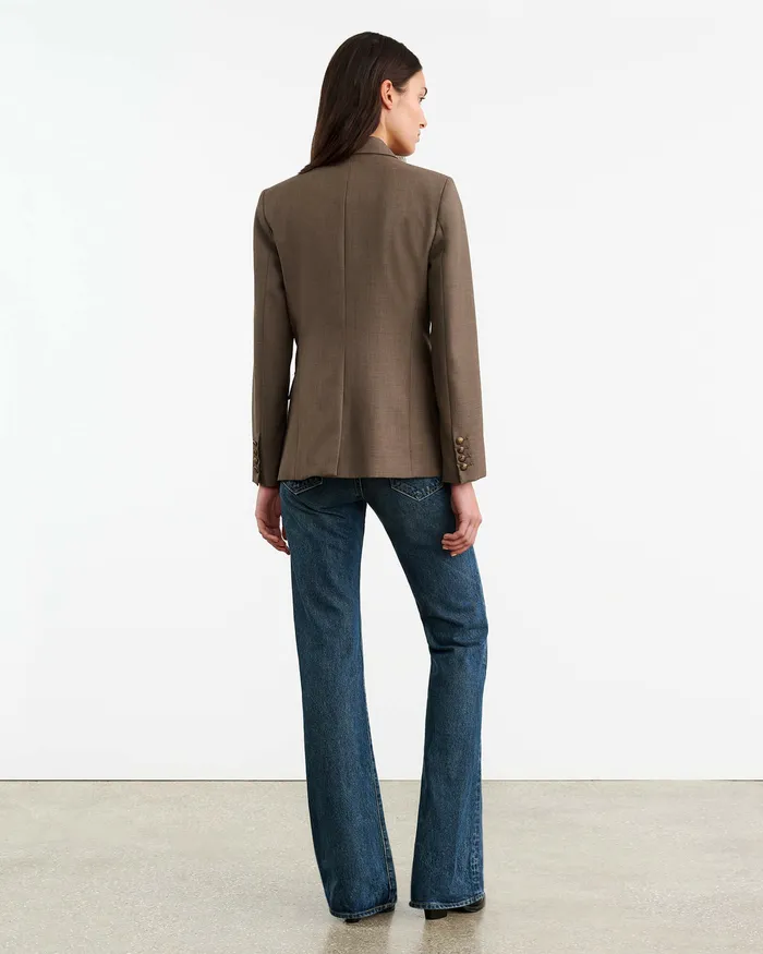 Jackets and Blazers Nili Lotan Women NELSON JACKET Taupe Grey