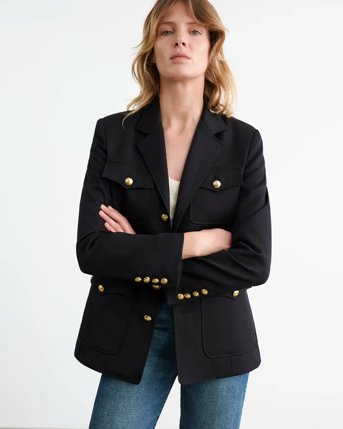 Jackets and Blazers Women NELSON JACKET Black Nili Lotan