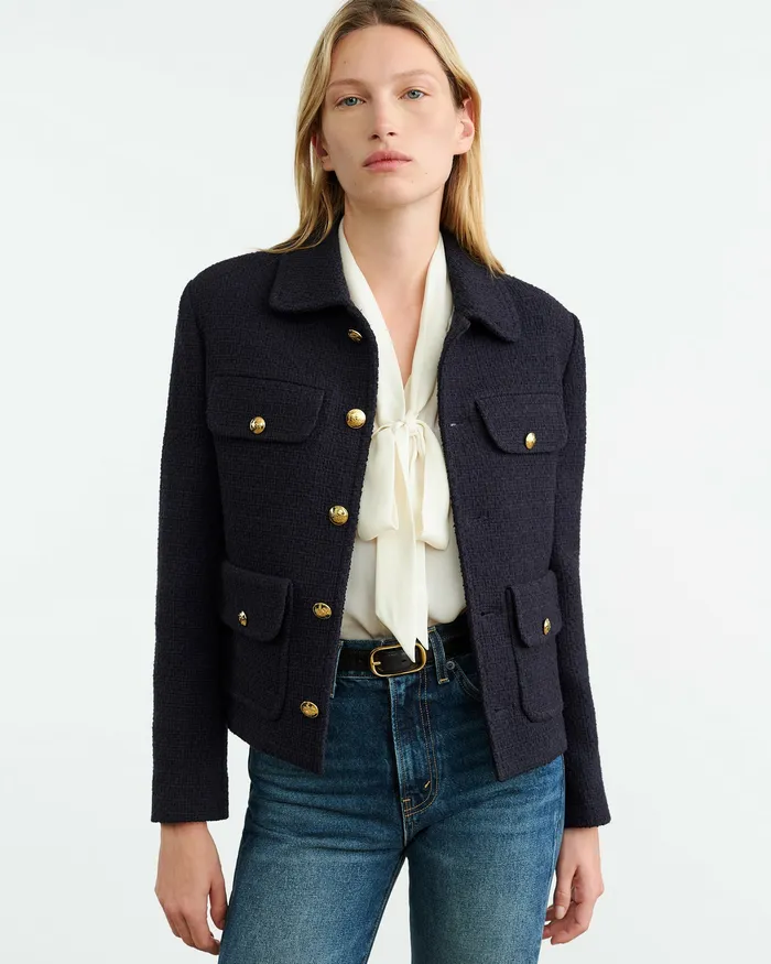 Jackets and Blazers Women Nili Lotan PAOLA JACKET Dark Navy