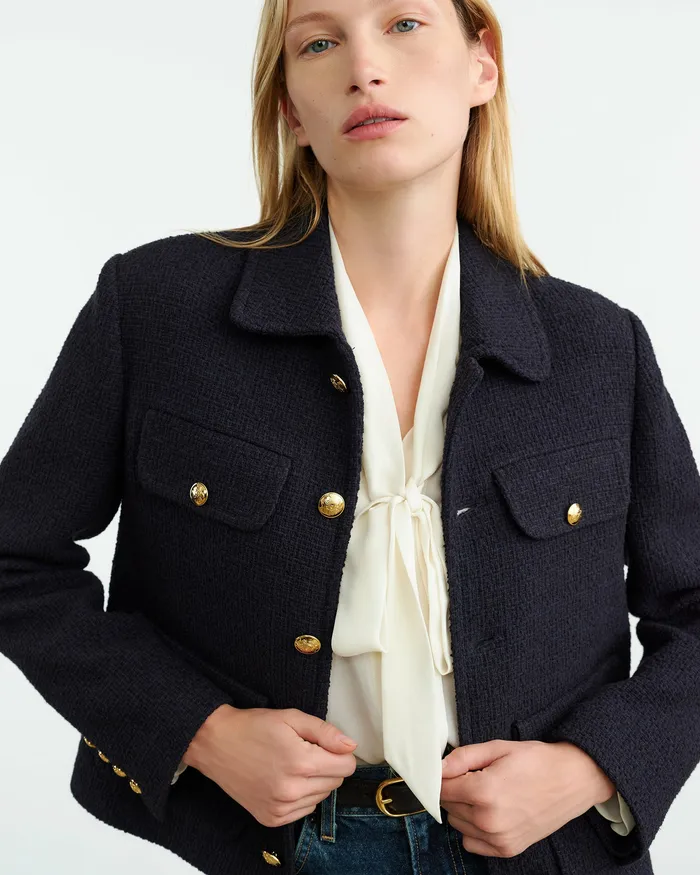 Jackets and Blazers Women Nili Lotan PAOLA JACKET Dark Navy