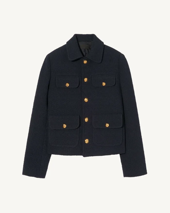 Jackets and Blazers Women Nili Lotan PAOLA JACKET Dark Navy