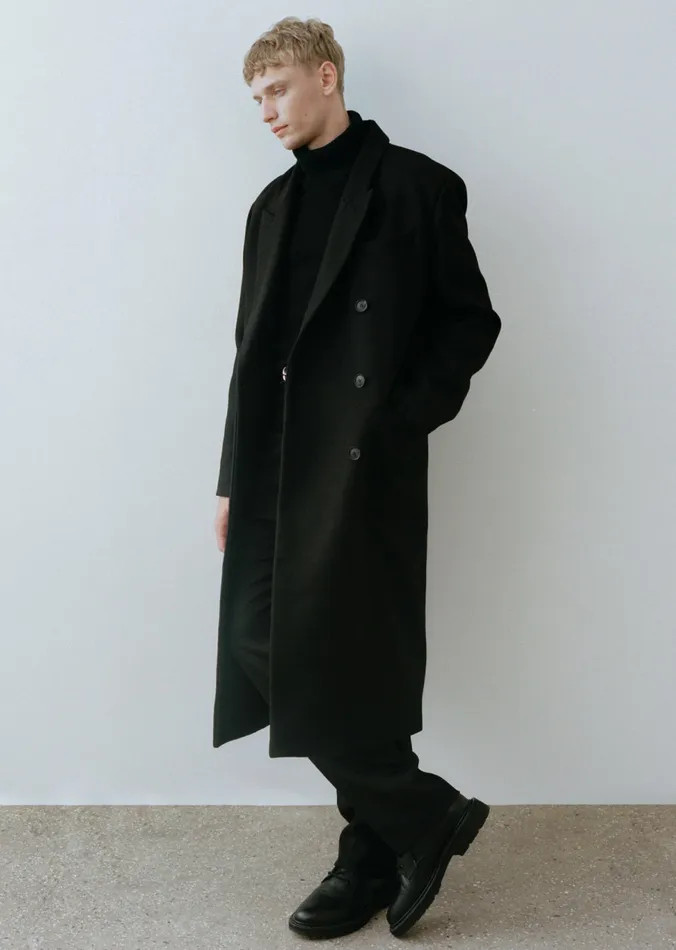 Jackets and Coats CERNIK COAT Black Nili Lotan Men