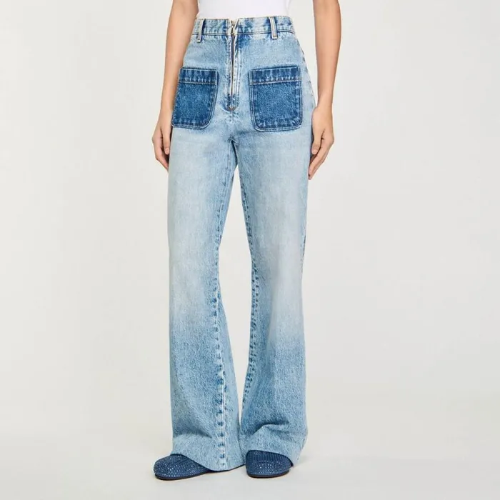 Jeans Women SANDRO Highrise Jeans Light Bu Jean