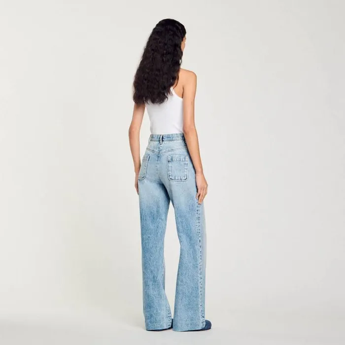 Jeans Women SANDRO Highrise Jeans Light Bu Jean